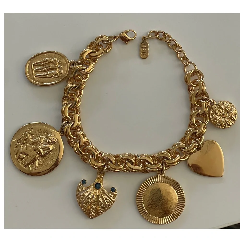 Camrose & Kross JBK Gold Tone Charm Women Bracelet Jacqueline Kennedy Collection